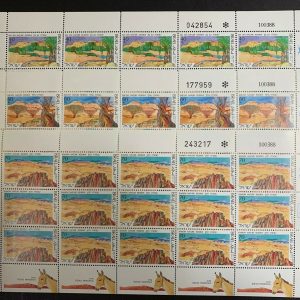 Israel #991-993 1988 Nature Preserve Negev Full Sheets MNH F-VF (CV $30)