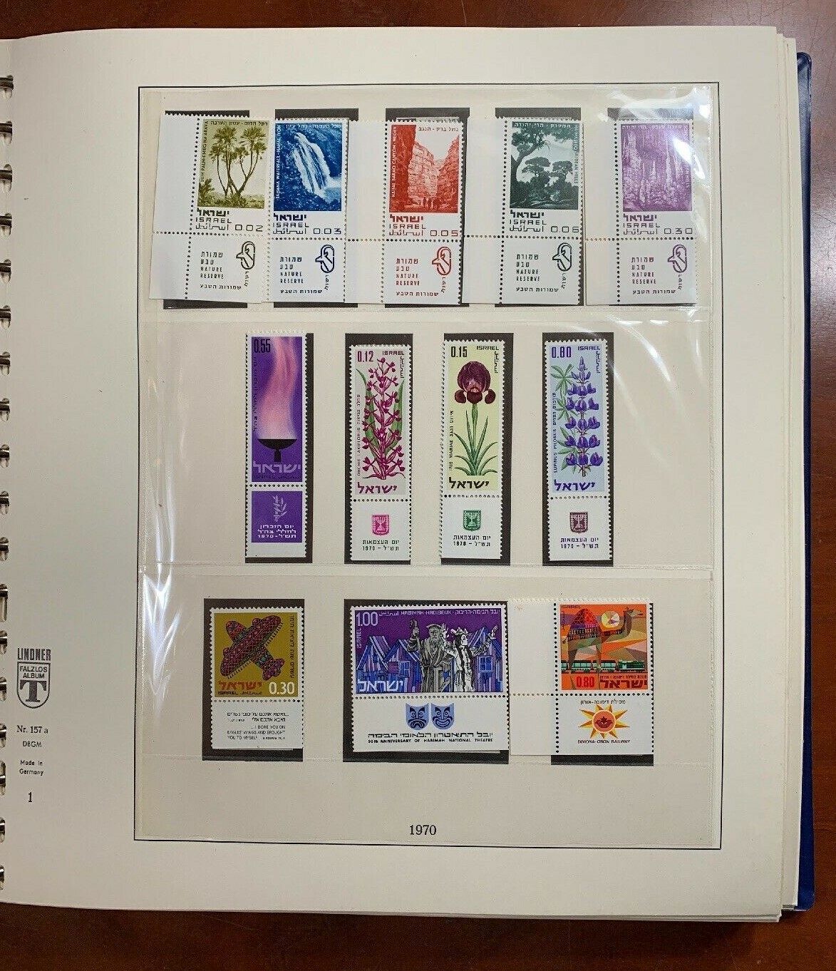 Israel Lindner Albums (2) MNH TABS Complete From 1970-1992 VF-XF (CV $1,450) - Image 4
