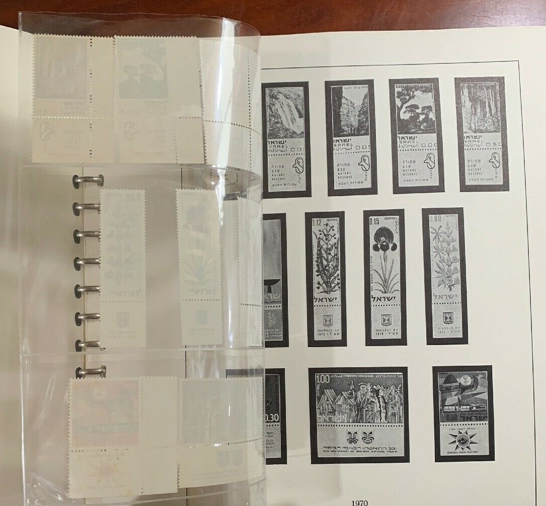 Israel Lindner Albums (2) MNH TABS Complete From 1970-1992 VF-XF (CV $1,450) - Image 5