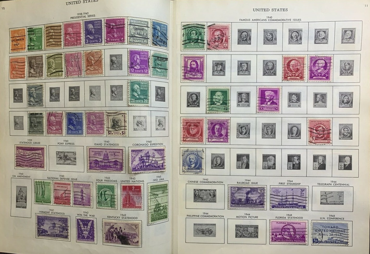 Minkus New World Wide Postage Stamp 1952 Album 350+ Stamps. KP-110 - Image 9