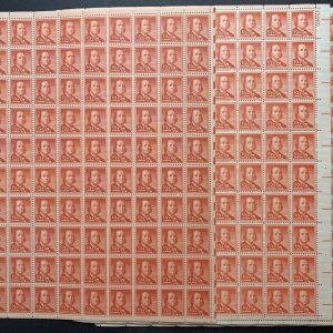 US #1030/1030a 1/2c Franklin Dry/Wet Printing Sheets, Complete PB#'s.  MNH F-VF