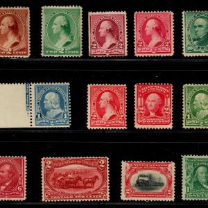 US #210//300 1883-1903 Singles Mostly Mint NG Lot of 12 Stamps (SCV $512)