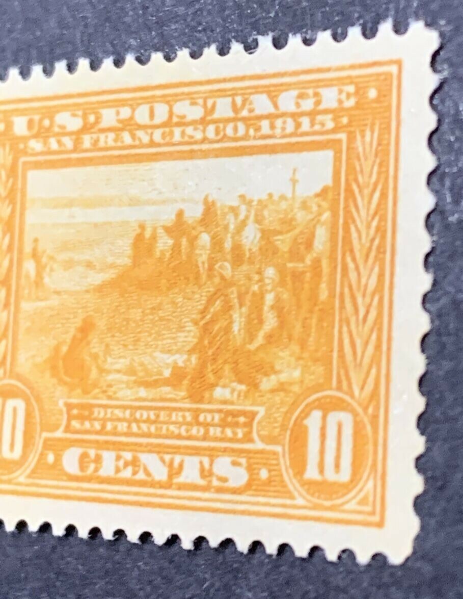 US #400 1913 10c Panama-Pacific, Orange Yellow. Mint VLH VF-84. KP-042 - Image 6