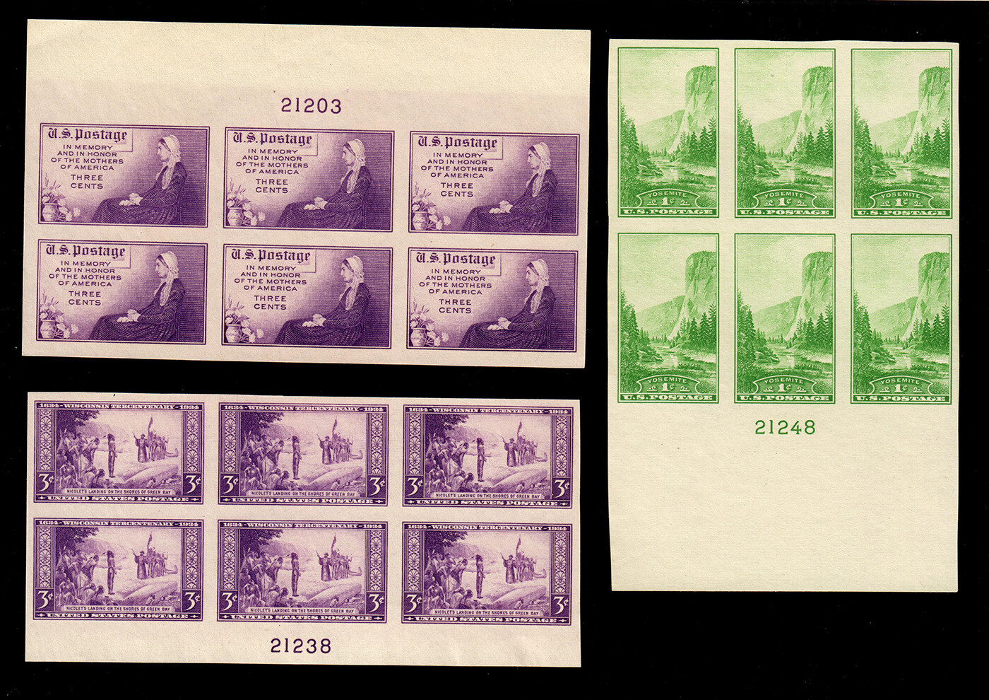US #754-765 National Parks Imperf PB6 (12) VF MNH (CV $400) - Image 5