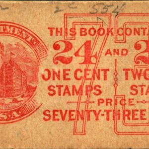 US #BK68 1c 24x /2c 24x Washington Combination Unexploded Booklet F MNH $100