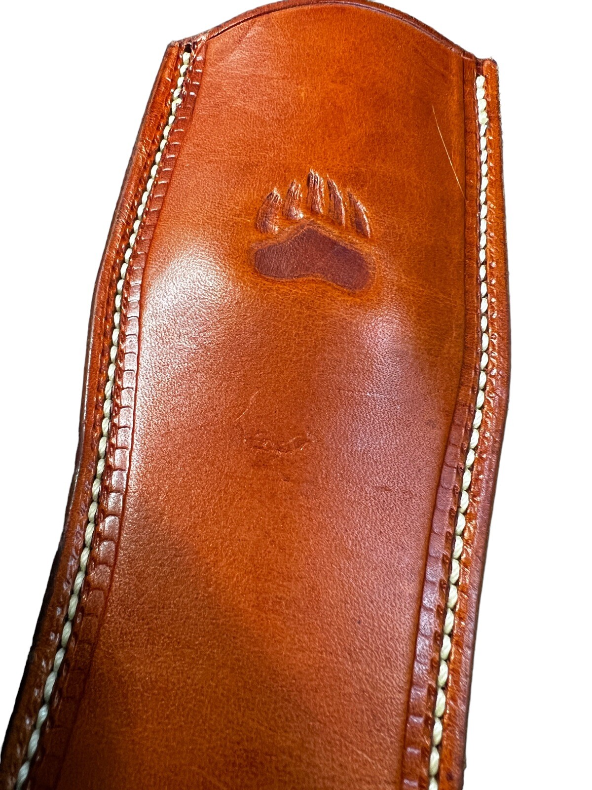 Fixed Blade Todd Orr 7" Grizzly Grey Tiger Maple/Leather Sheath DH-1543 - Image 4