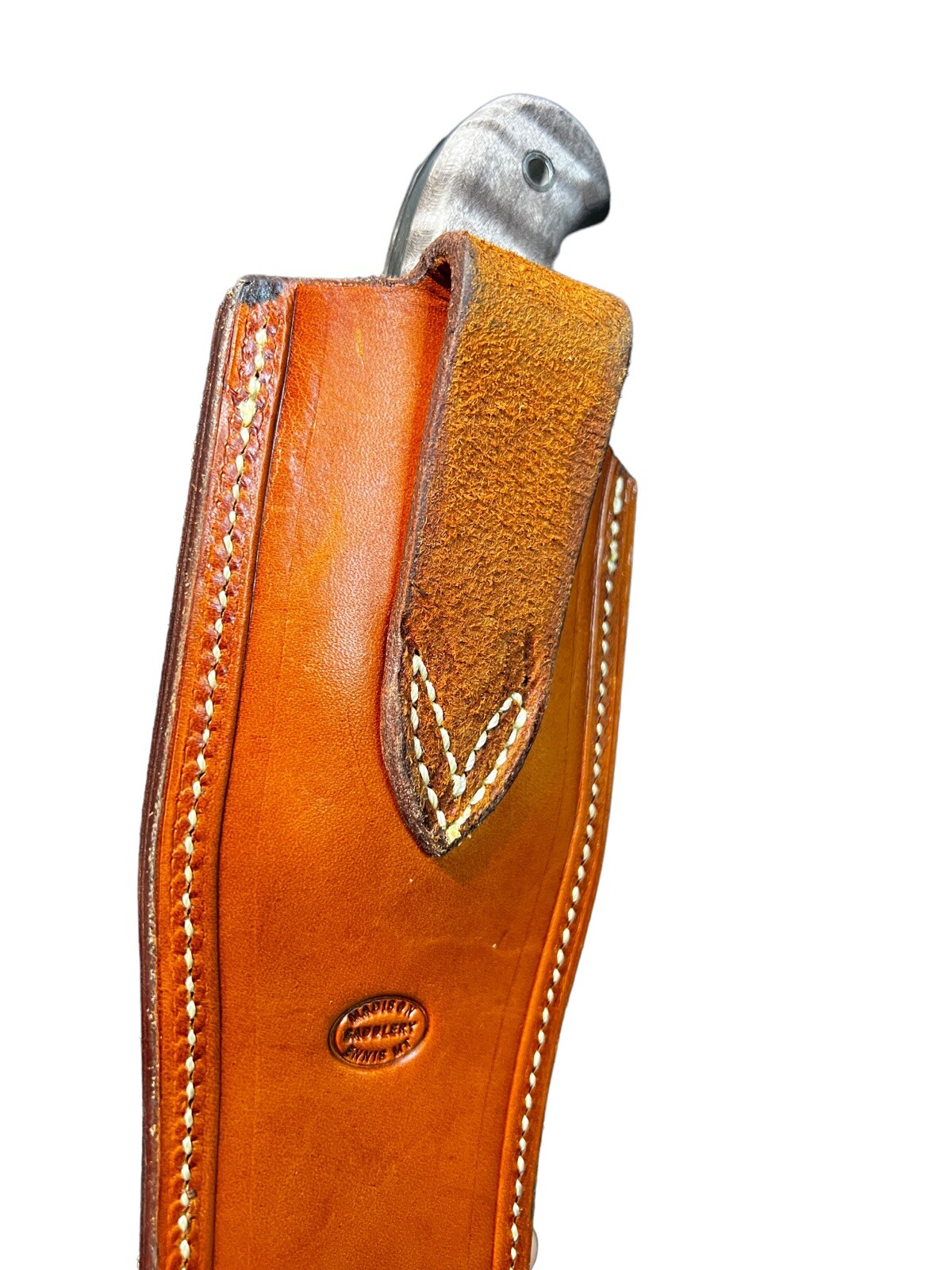 Fixed Blade Todd Orr 7" Grizzly Grey Tiger Maple/Leather Sheath DH-1543 - Image 5