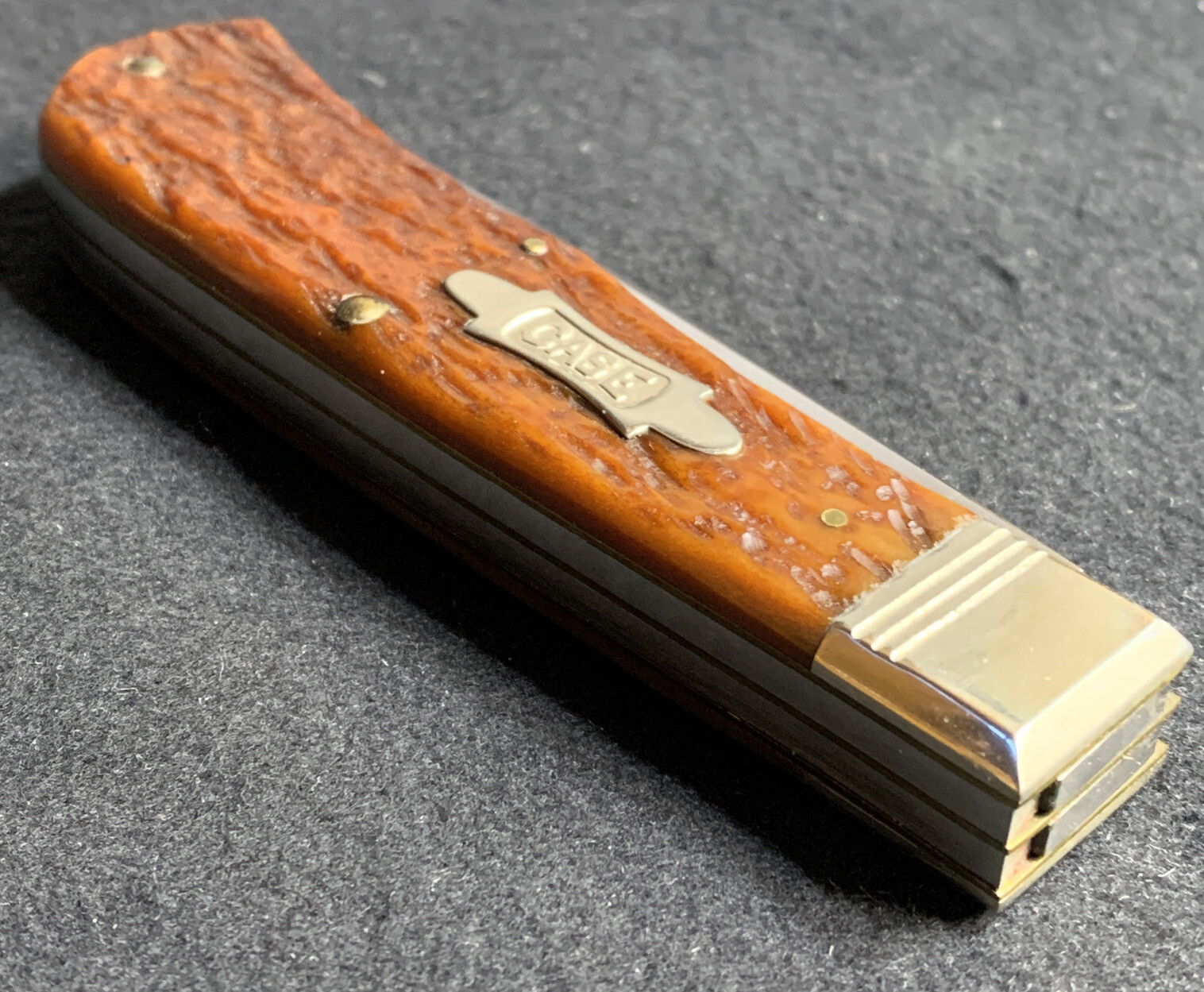 Pocketknife Case Classic 6223 1992 1st Prod Run of 80 *Dk Brown* Bowtie KP-1088 - Image 10