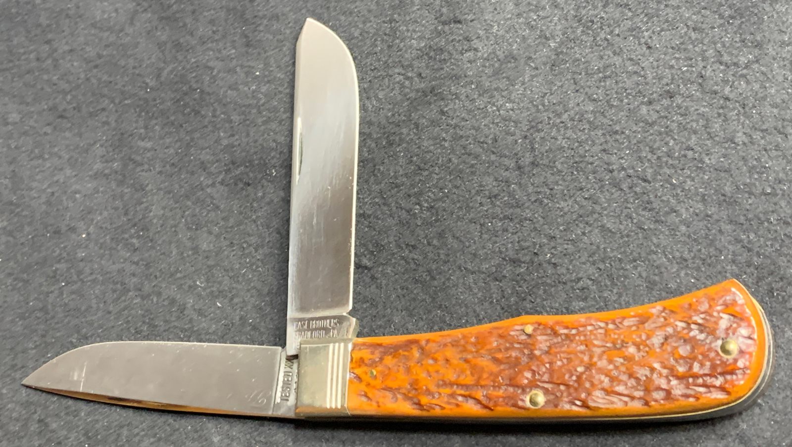 Pocketknife Case Classic 6223 1992 1st Prod Run of 80 *Dk Brown* Bowtie KP-1088 - Image 6
