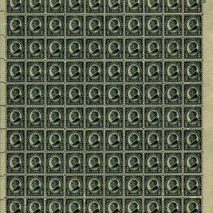 US #612 1923 2c Harding Perf 10 Rotary Press Sheet of 100 APEX Cert MNH F-VF
