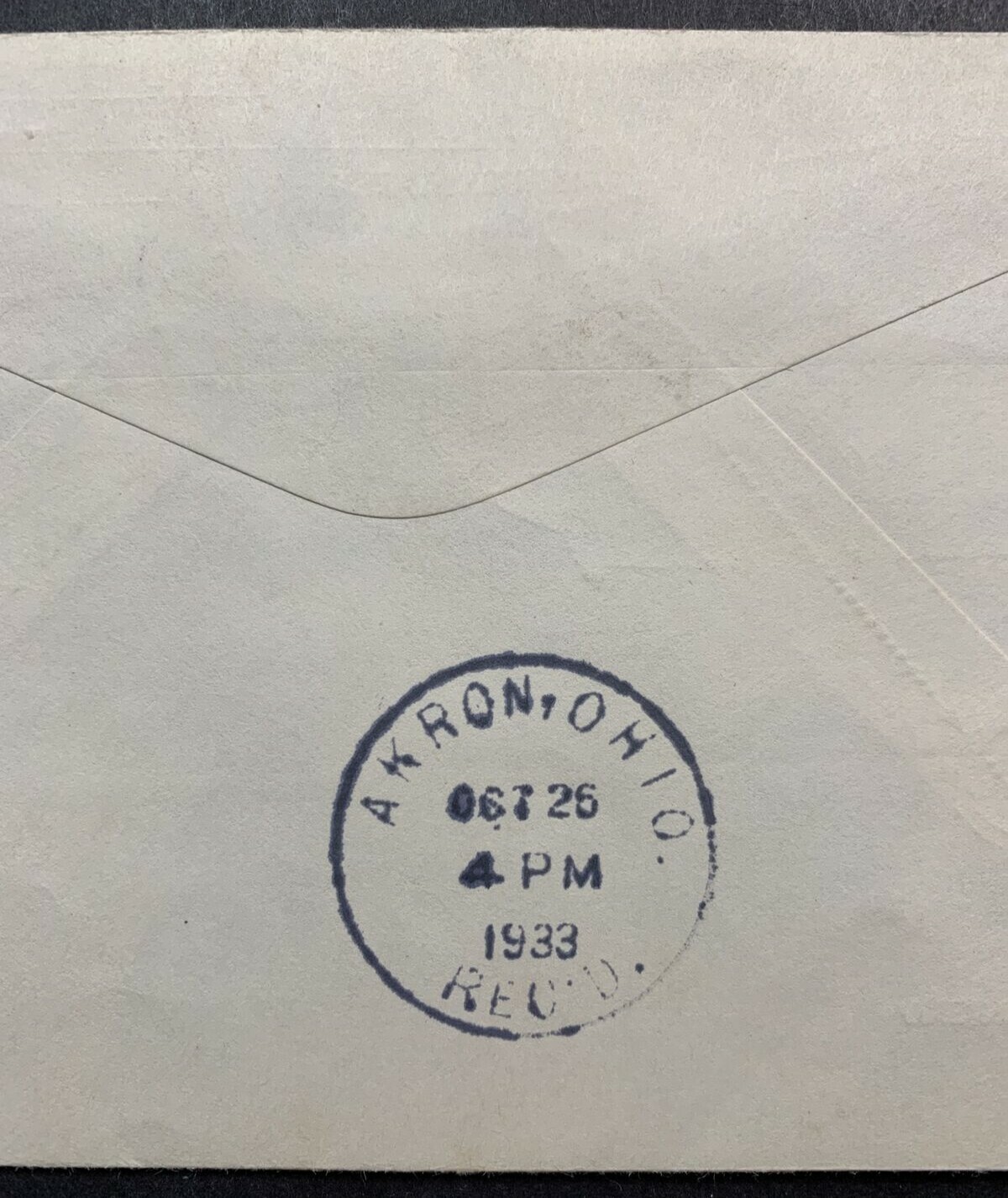 US #C18-8 1933 50c Baby Zep Linprint Cover. Akron, OH Roundtrip. (CV $350) - Image 7