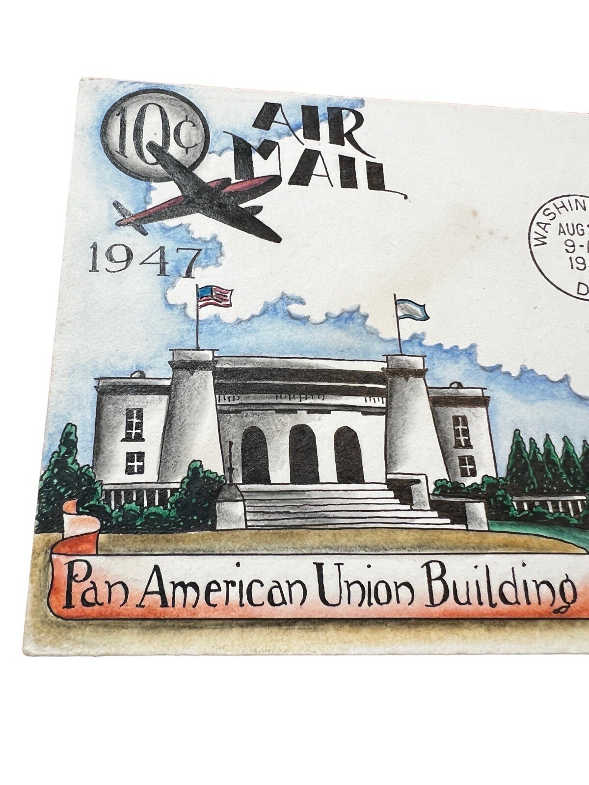 US #C34 10c Airmail FDCs Hand Painted by Dorothy Knapp Cover - Image 6