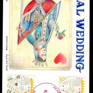 USA #4404-4405 FDC 44c Love. DP Dube Handpainted Limited 7/24