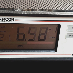 Equip Leybold Inficon 850-500-G1 Vacuum Gauge Contrl, 2 Sens Cards DH-7000