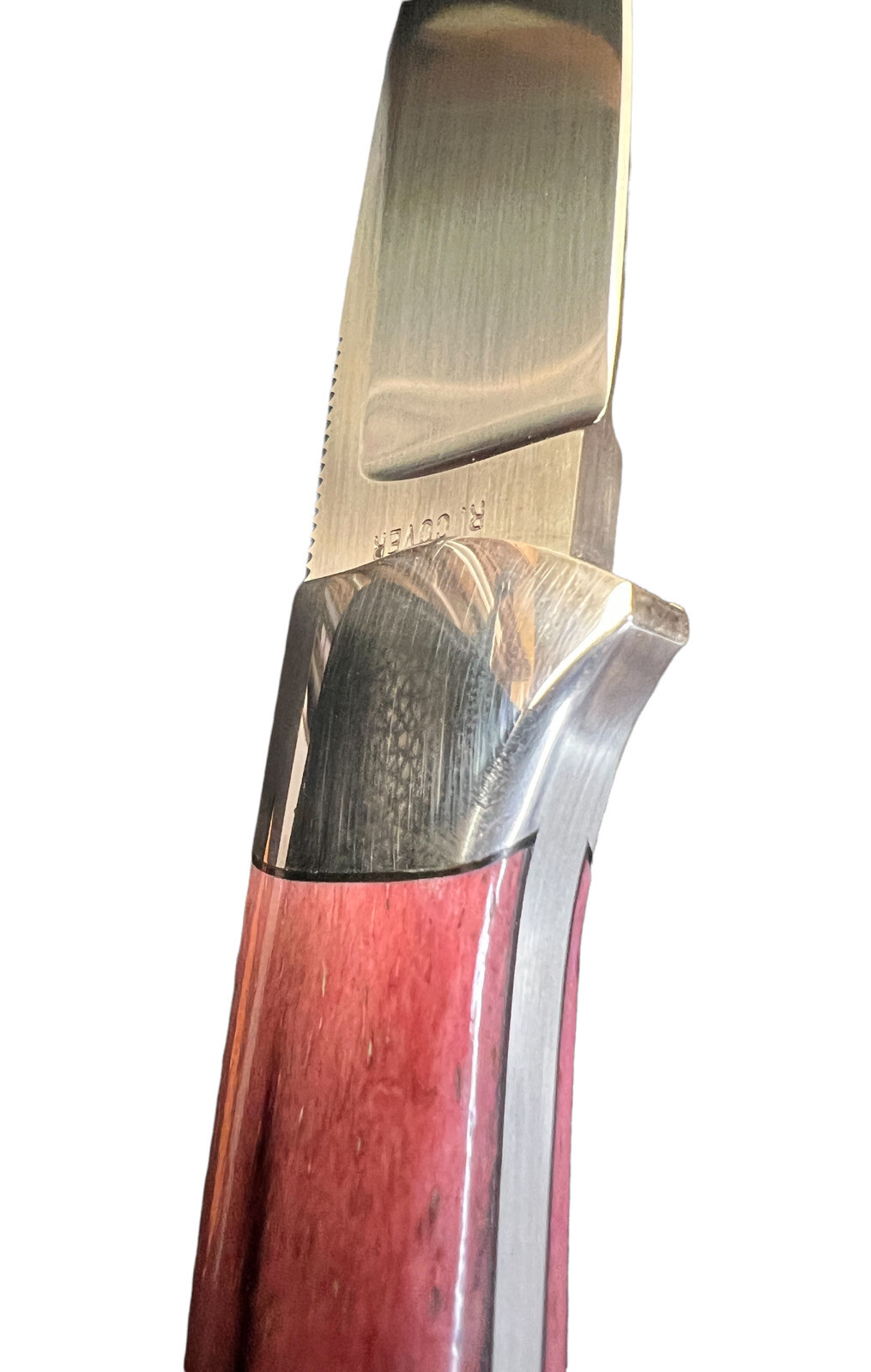 Fixed Blade Ray Cover Custom ATS-34 *Pink* with Leather Sheath KP-1390 - Image 8