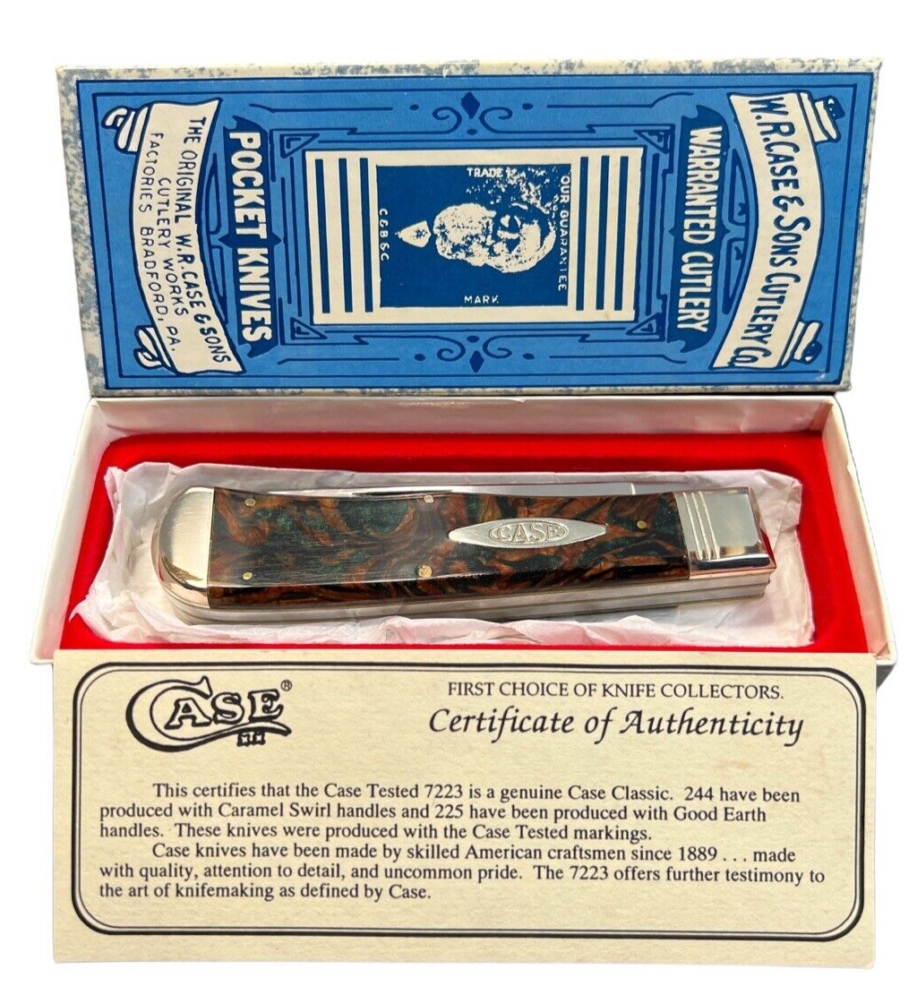Pocketknife Case 7223 1993 Large Trapper *Good Earth* 225 Made KP-1320