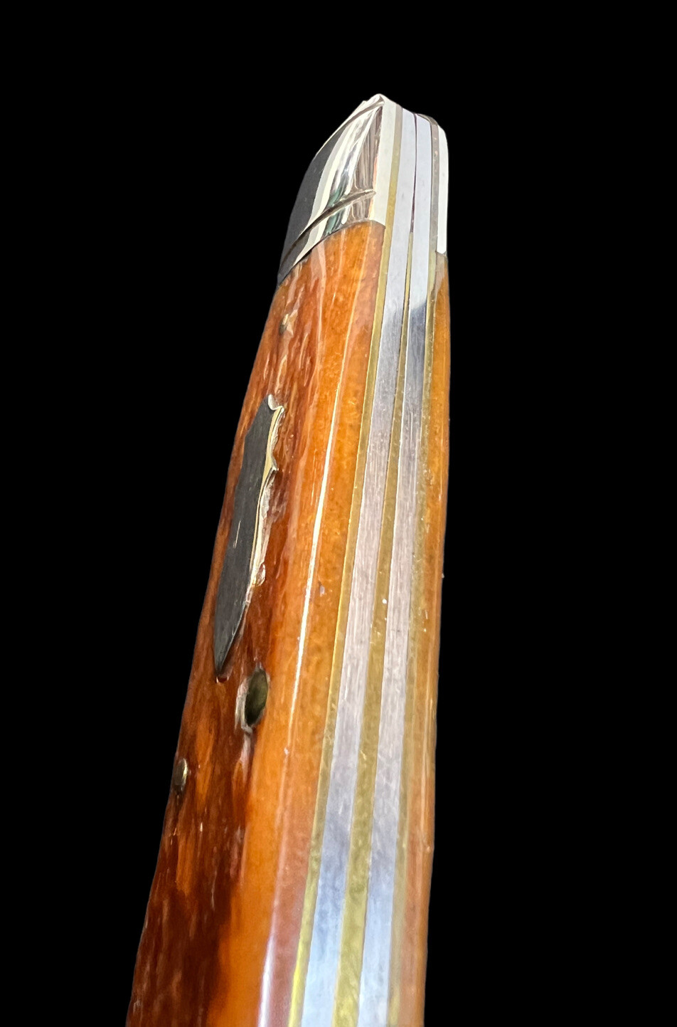 Pocketknife Platt's 3 1/2 1992 Big Whittler *Brown* Bone 1 of 10 KP-1460 - Image 2