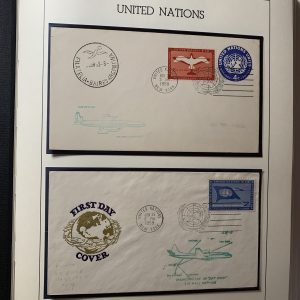 UN International/Domestic Flight Covers/Album (82) from 1959-1970. RG05