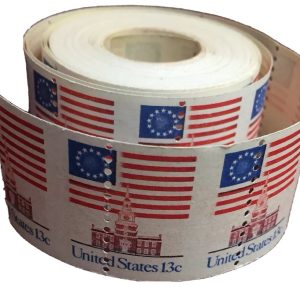 US #1625 3c Flag Over House, Misperf Partial Roll of 500 (CV $3,150)