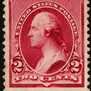 US #219D 1890 2c Washington Lake Mint NG H CV $160. KP-092