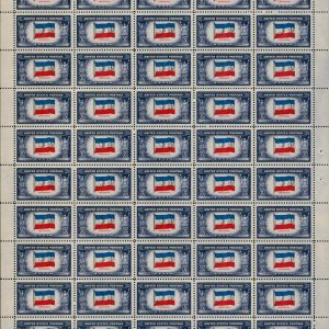 US #917a 5c Yugoslavia *Reverse Printing* VF MNH Sheet/APEX Cert (CV $2,000)