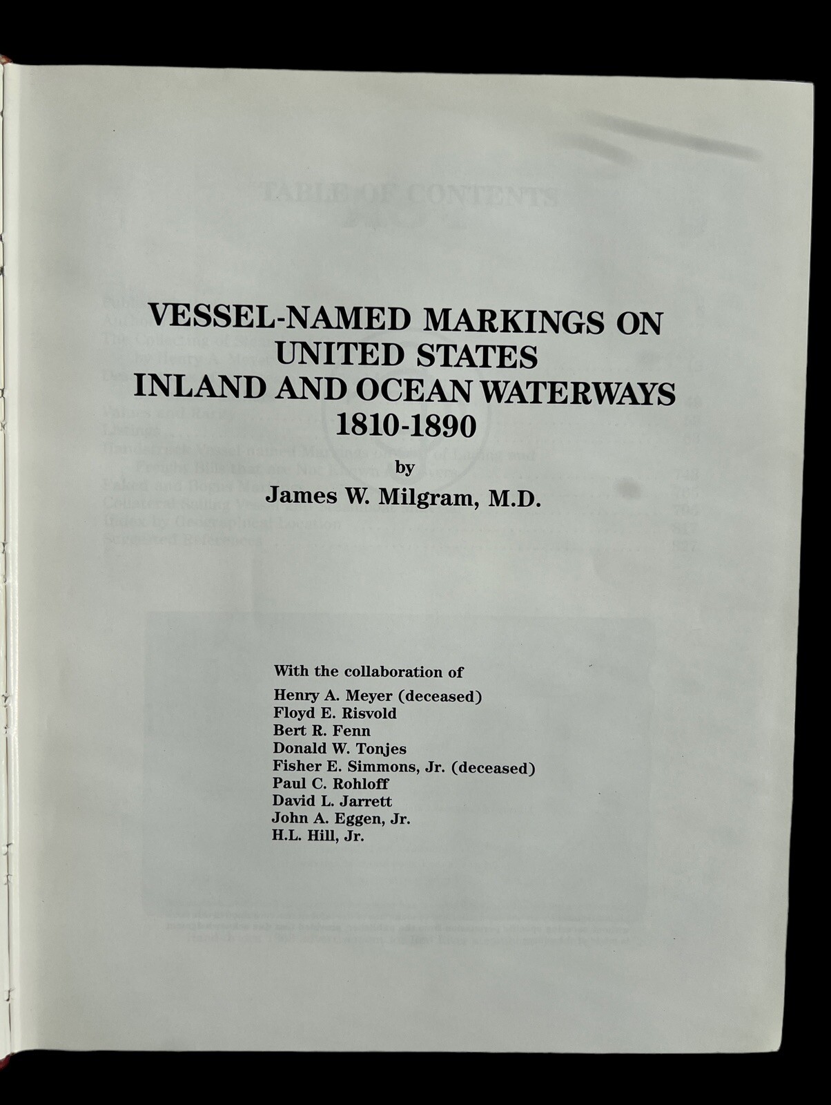 Vessel-Name Markings on US Inland and Ocean Wateways 1810-1890, J. Milgram - Image 9