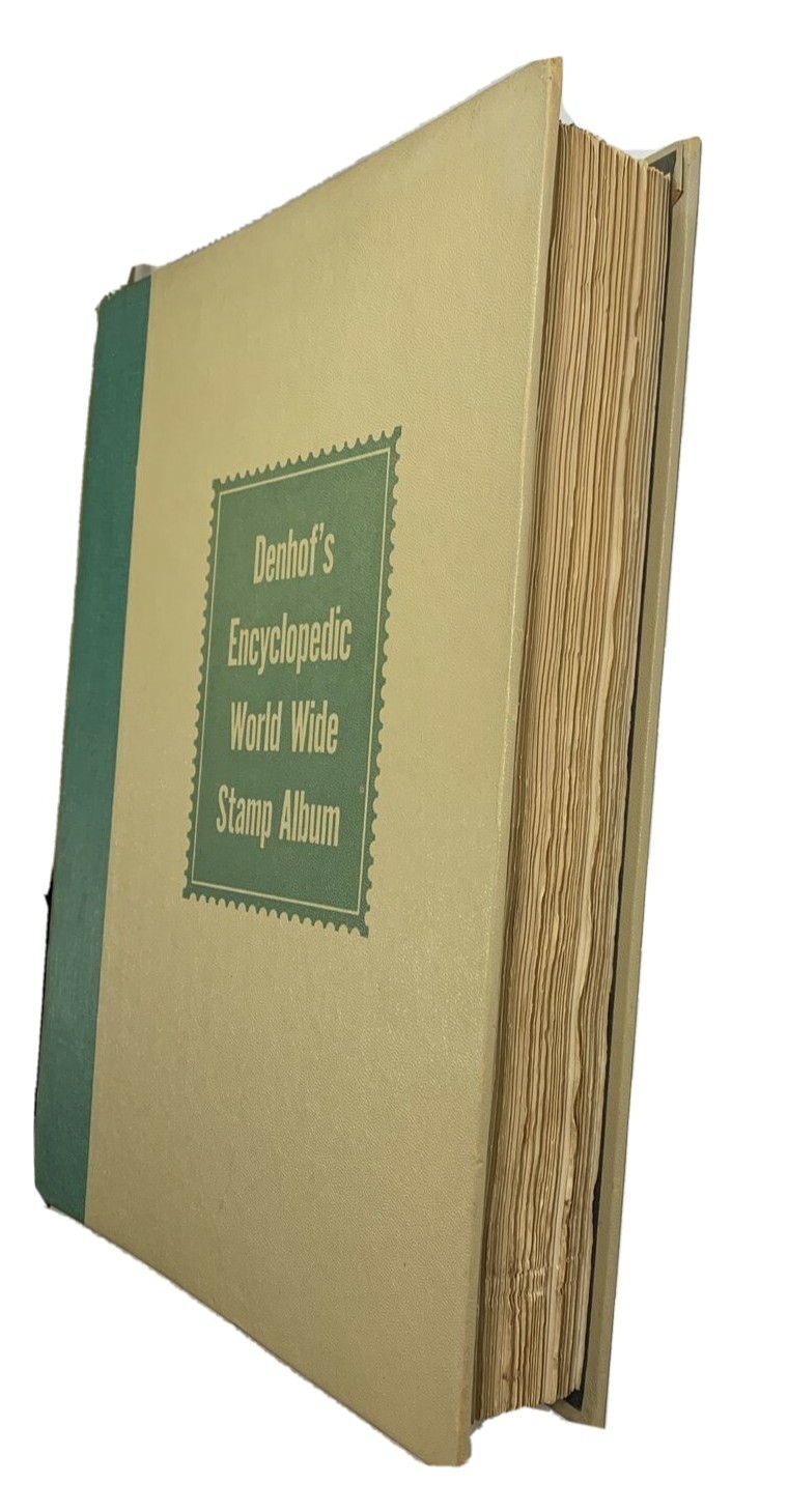 Denhof's Encyclopedic World Wide Stamp Album with 200+ stamps. # KP-101 - Image 3