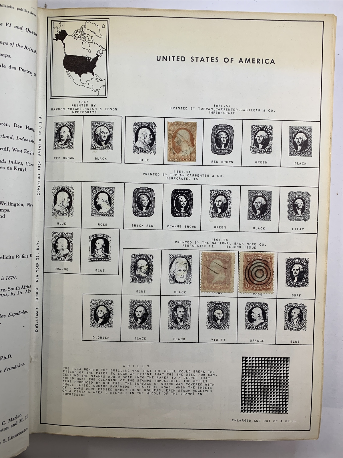 Denhof's Encyclopedic World Wide Stamp Album with 200+ stamps. # KP-101 - Image 5