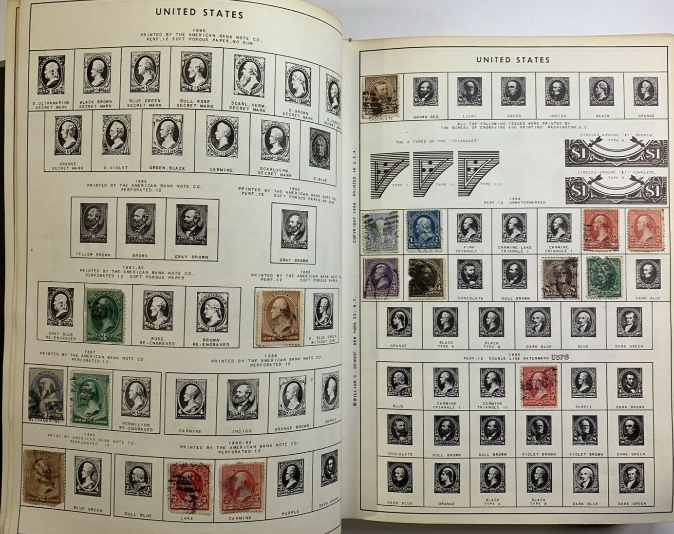 Denhof's Encyclopedic World Wide Stamp Album with 200+ stamps. # KP-101 - Image 7
