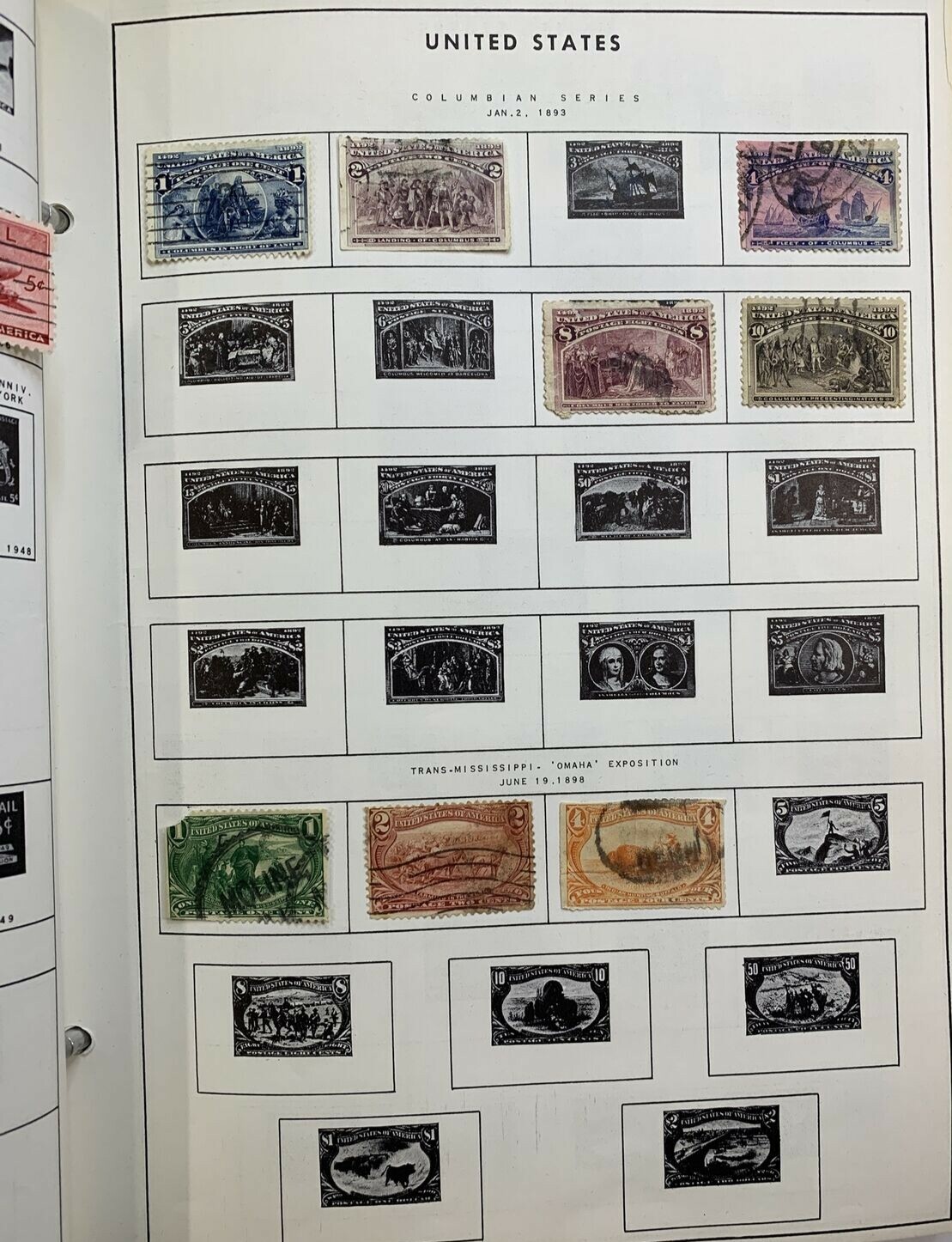 Denhof's Encyclopedic World Wide Stamp Album with 200+ stamps. # KP-101 - Image 10