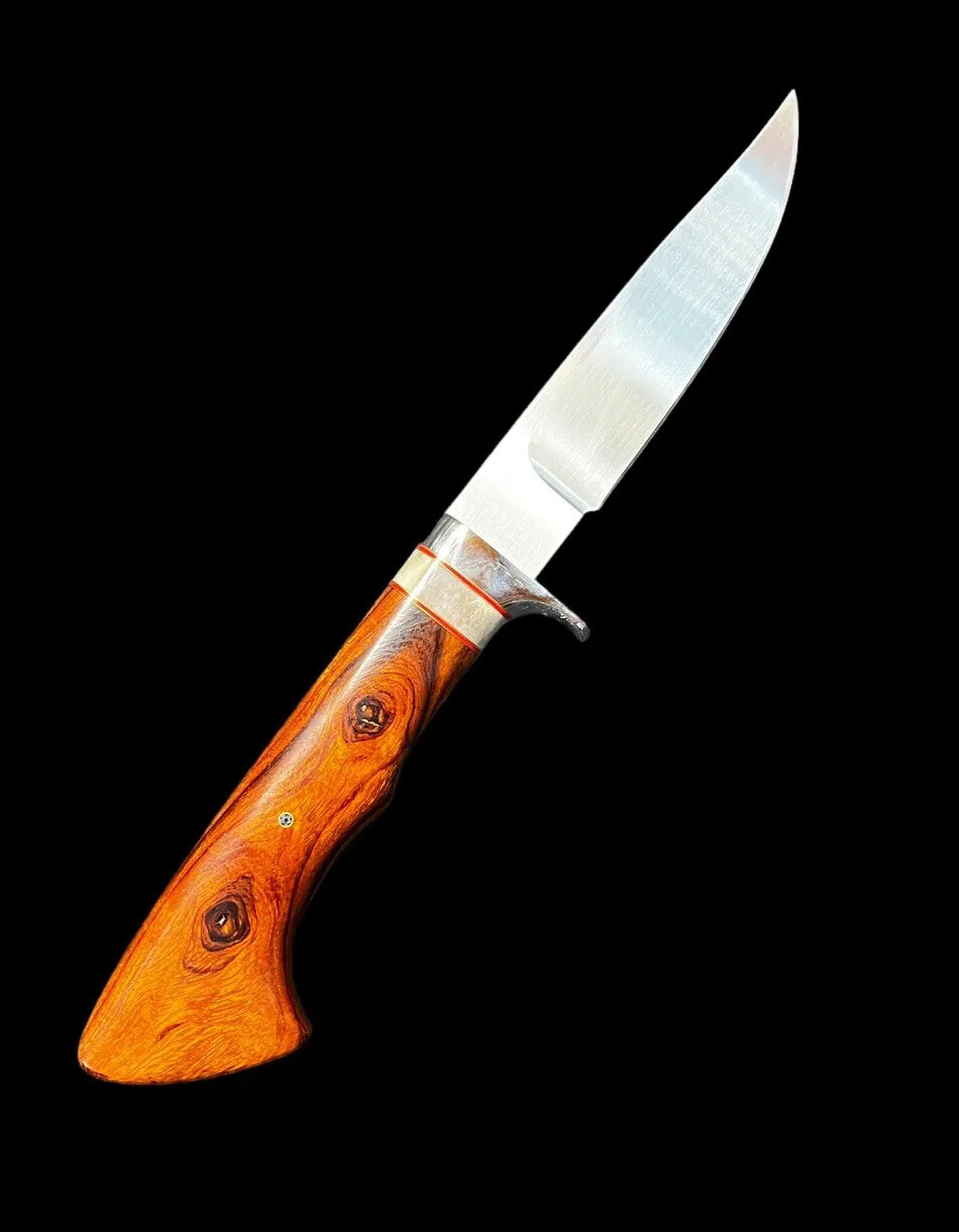 Fixed Blade Duane Bomar, J.S. 4 7/8" Custom Ironwood Curled End DH-2028 - Image 2
