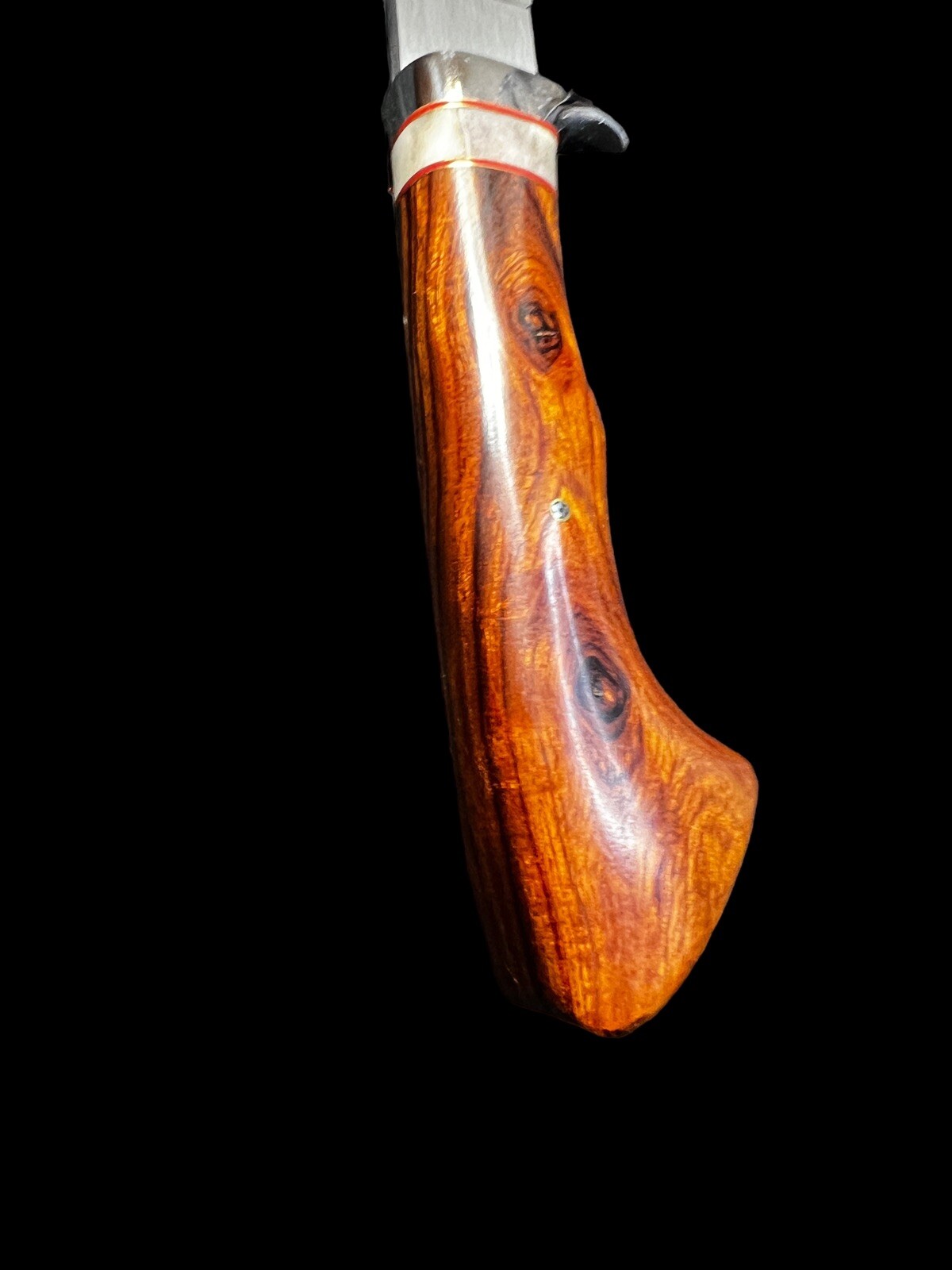 Fixed Blade Duane Bomar, J.S. 4 7/8" Custom Ironwood Curled End DH-2028 - Image 6
