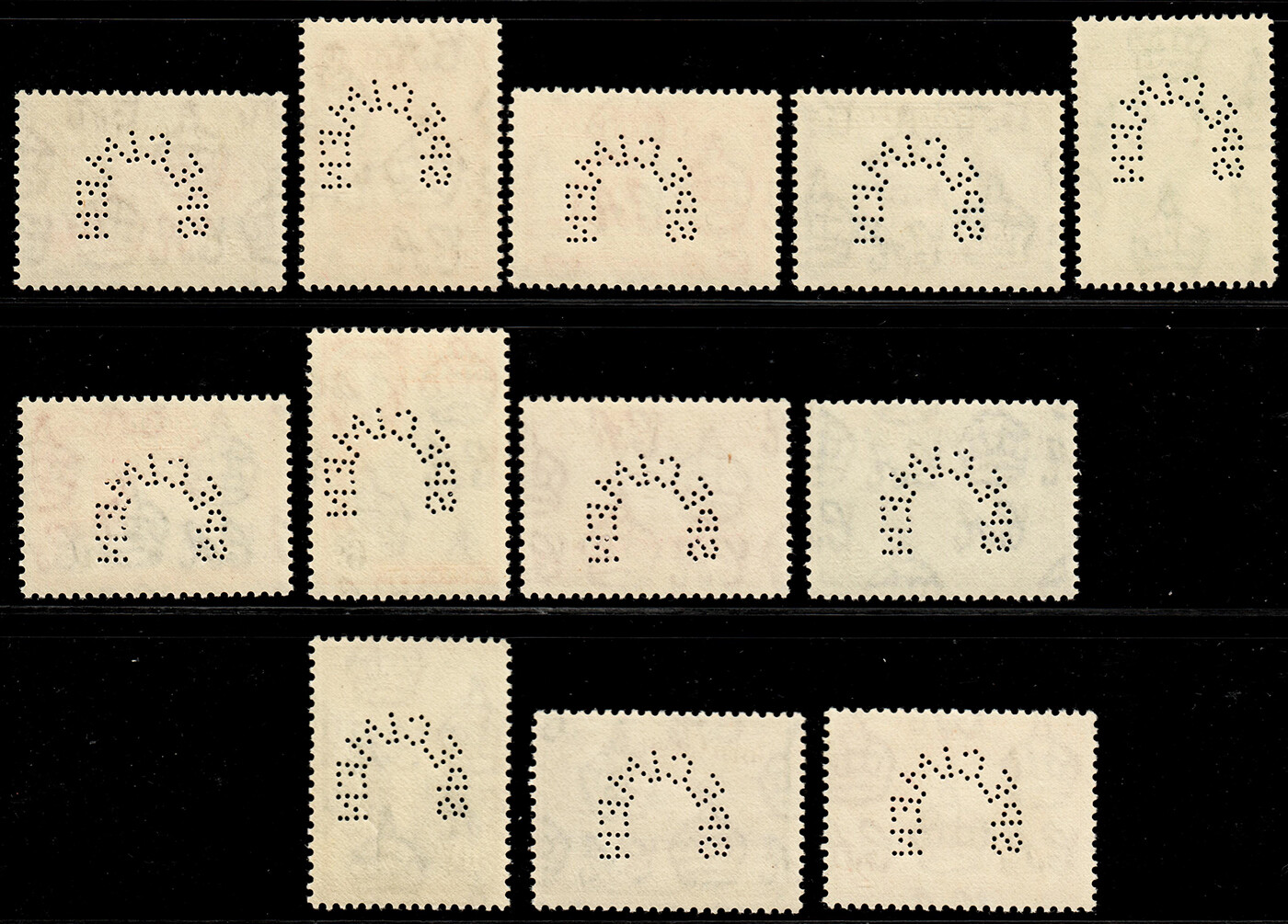 Gold Coast #130S-141S (12) 1948 1/2p-10sh SPECIMEN Set VF MNH (CV $570) - Image 3