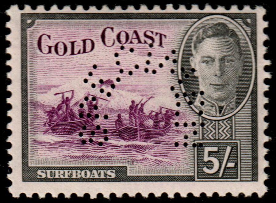 Gold Coast #130S-141S (12) 1948 1/2p-10sh SPECIMEN Set VF MNH (CV $570) - Image 6
