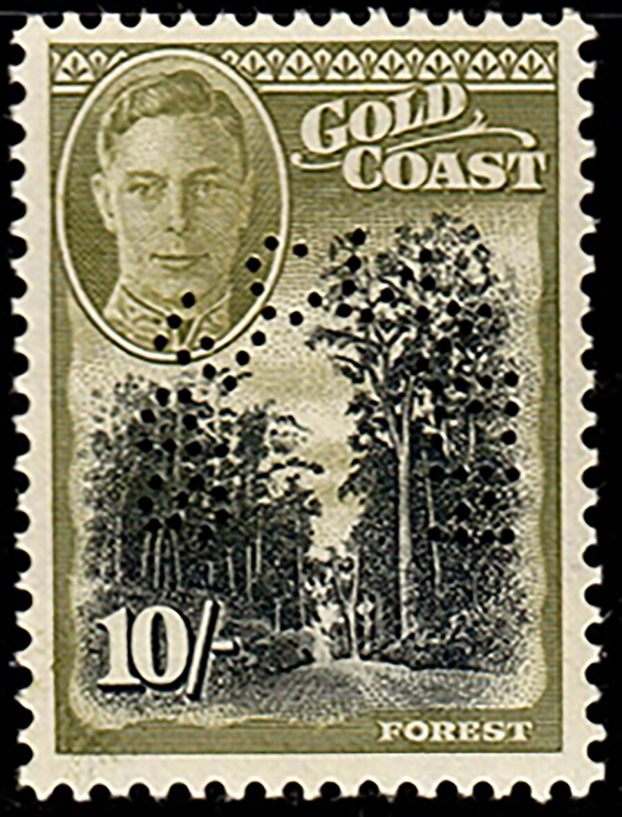 Gold Coast #130S-141S (12) 1948 1/2p-10sh SPECIMEN Set VF MNH (CV $570) - Image 7