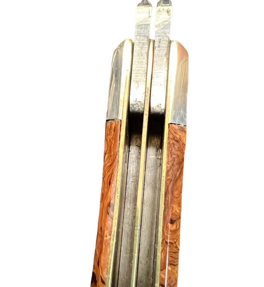 Pocketknife Case 7223 1993 Trapper *Burlwood* Acrylic 250 Made KP-1318 - Image 9