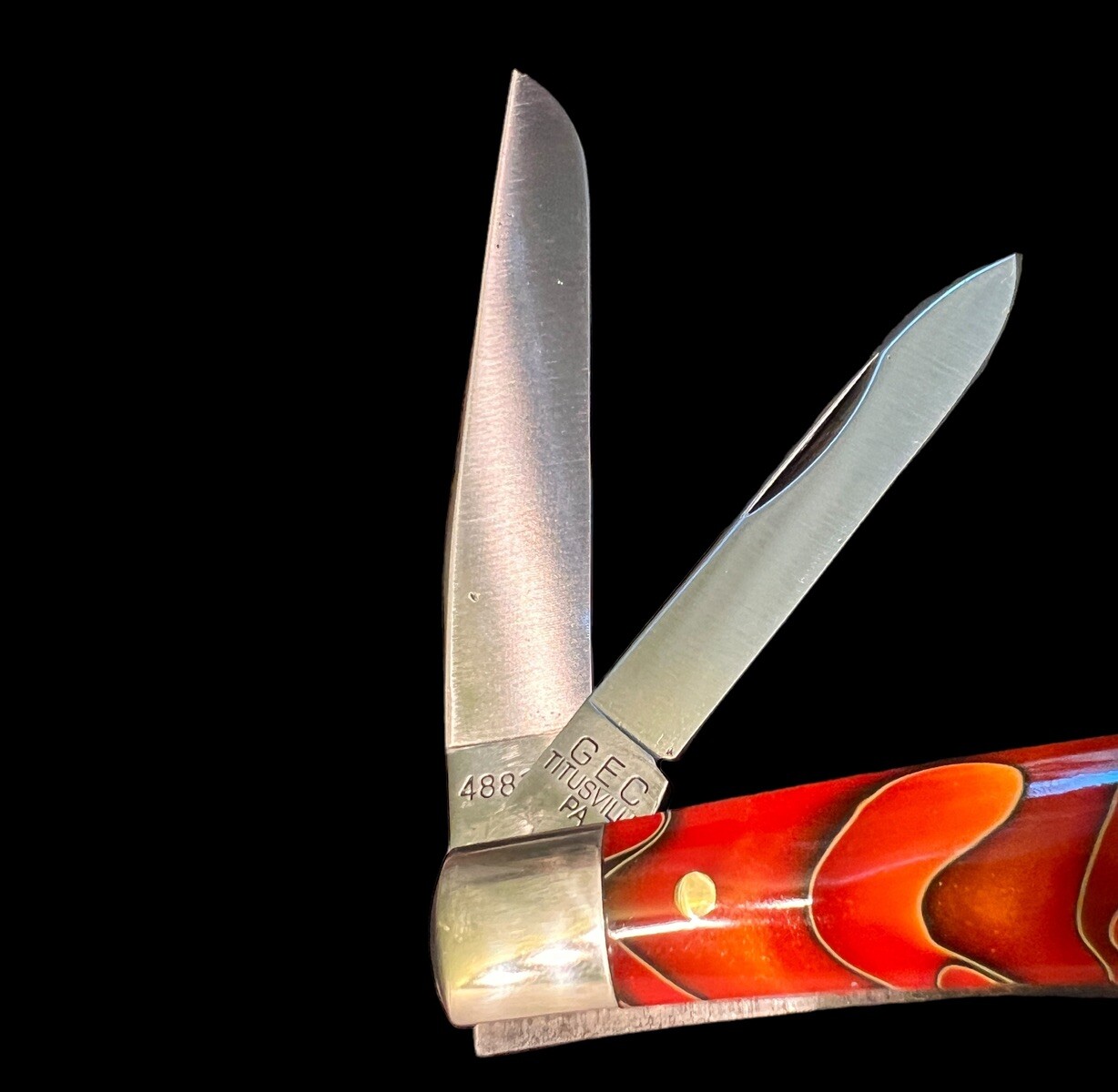 Pocketknife Great Eastern Cutlery GEC 488224 Slim Dog Jack Tomato Acrylic - Image 4