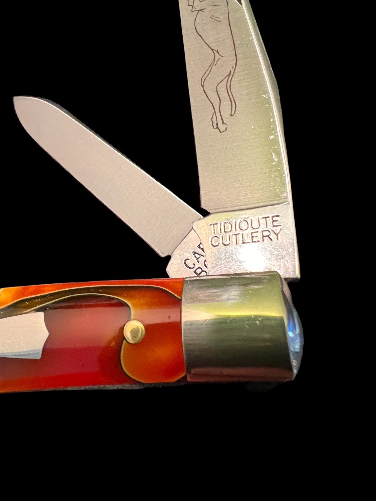 Pocketknife Great Eastern Cutlery GEC 488224 Slim Dog Jack Tomato Acrylic - Image 6
