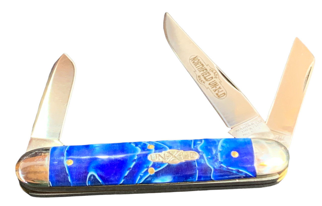 Pocketknife Northfield UN-X-LD 53 2007 Cuban *Blue* Oyster SN 24/50 Made KP-1253 - Image 4