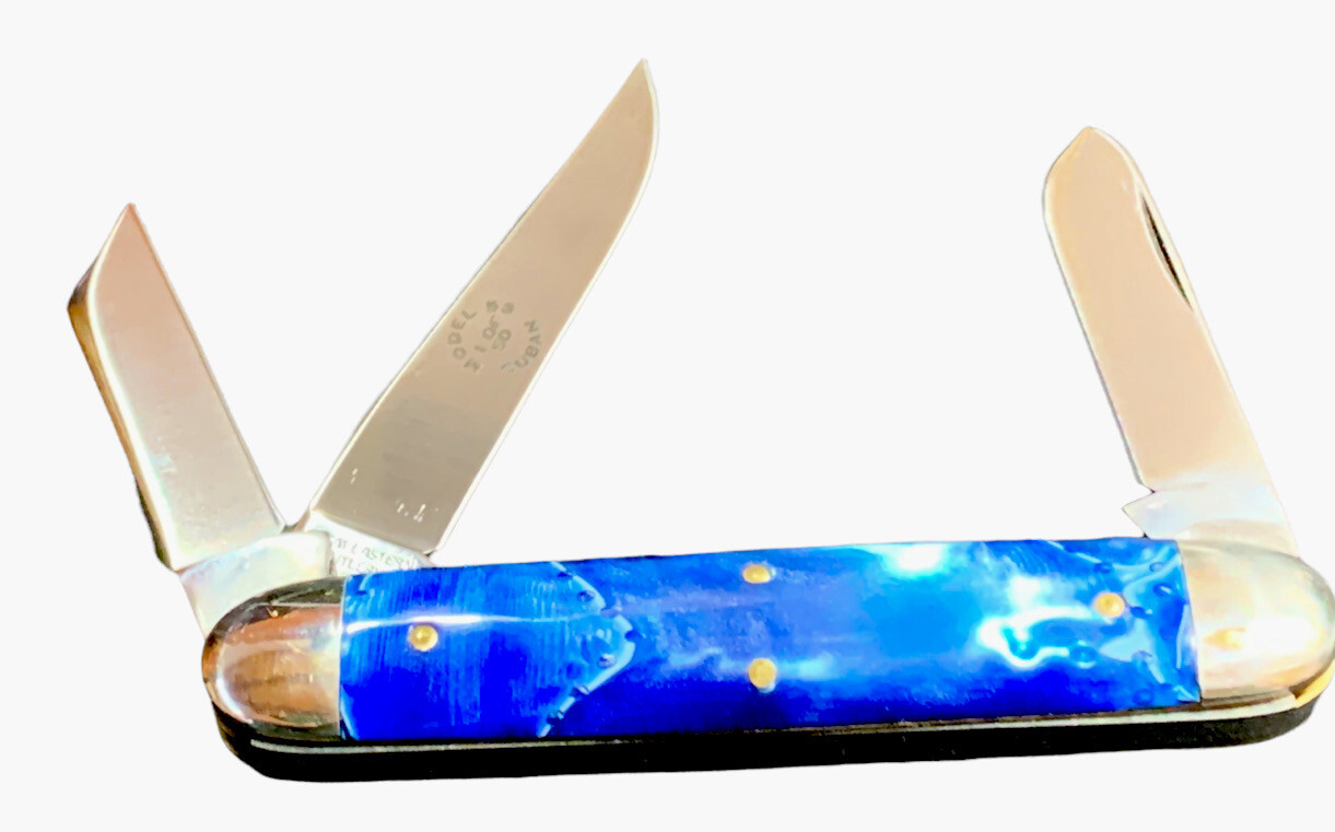 Pocketknife Northfield UN-X-LD 53 2007 Cuban *Blue* Oyster SN 24/50 Made KP-1253 - Image 5