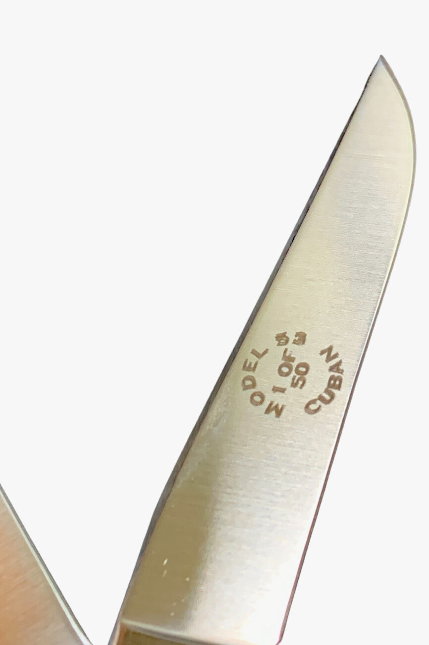 Pocketknife Northfield UN-X-LD 53 2007 Cuban *Blue* Oyster SN 24/50 Made KP-1253 - Image 6