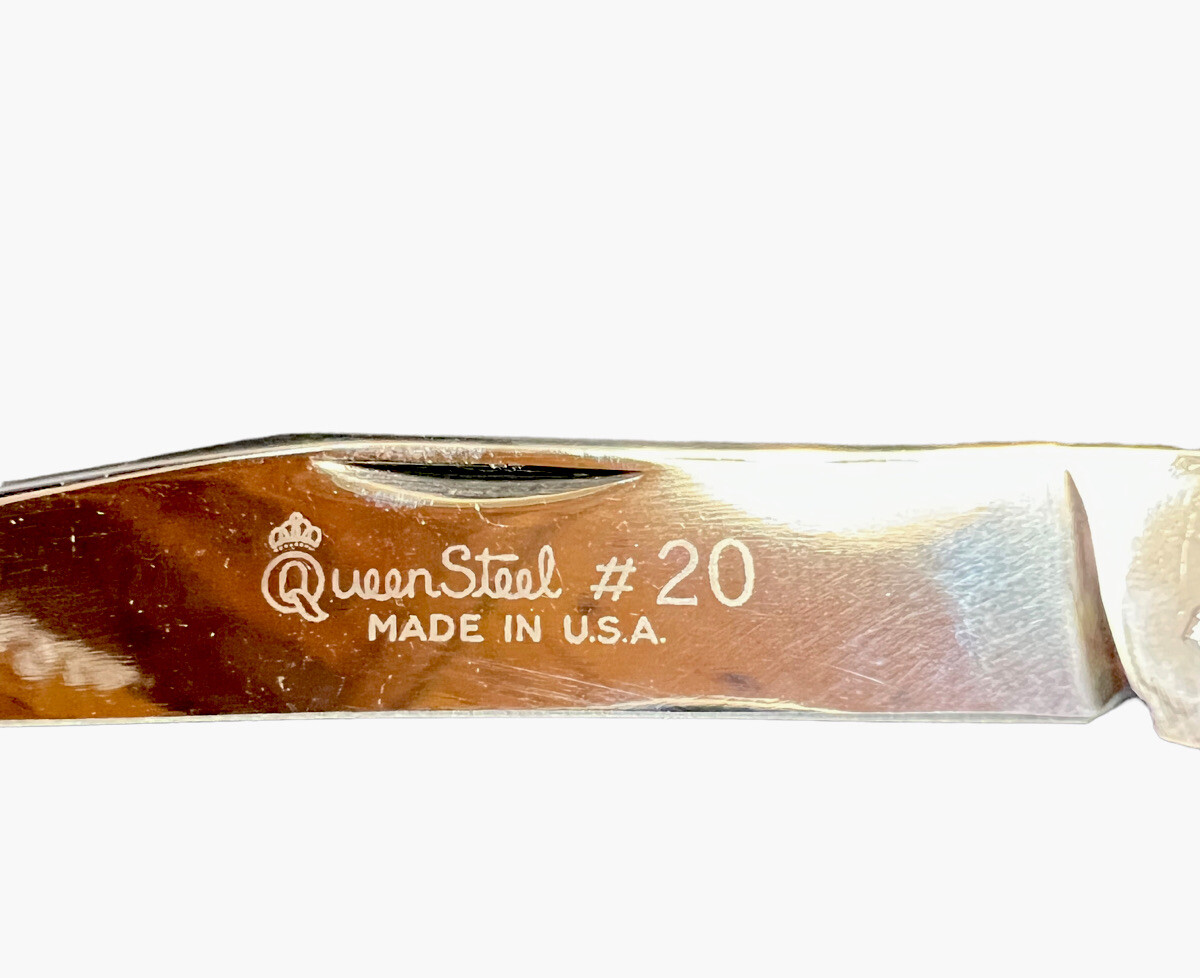 Pocketknife Queen 20 1976 Large Texas Toothpick Rogers Jigged Bone KP-1447 - Image 6