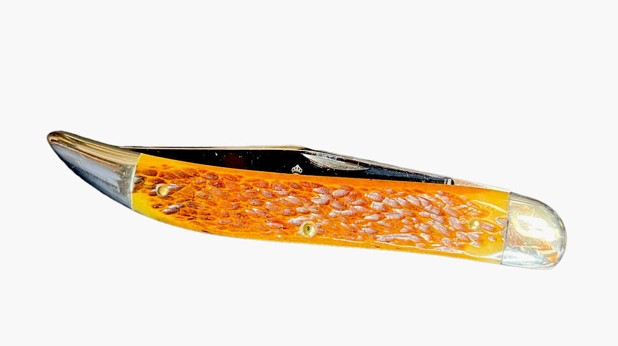 Pocketknife Queen 20 1976 Large Texas Toothpick Rogers Jigged Bone KP-1447
