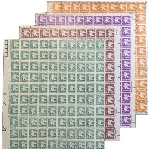 US #1735/1818/1946/2111 Rate "A","B","C" &  "D" Sheet of 100, MNH VF (CV $227)