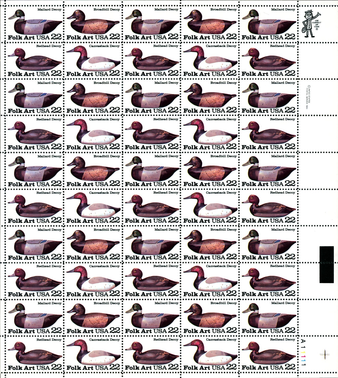US #2110//2139 Stamp Sheets Lot (03) MNH (BCV $137) - Image 3