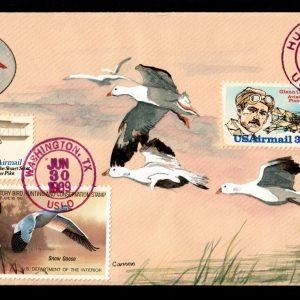 USA #RW54-RW56 FDC Duck, Hand Drawn, HP, & Signed by D. Hutchinson. UNIQUE 1/1