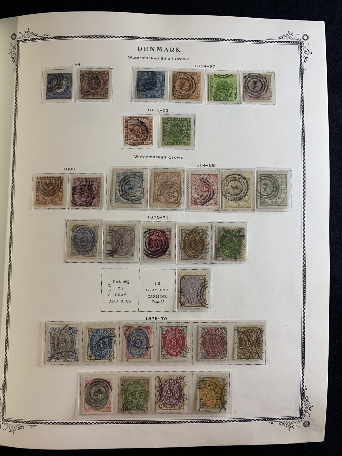 Denmark Scott Specialty Album. 1851-2001 Used F-VF 1,700 Stamps (CV $6,500+) - Image 4