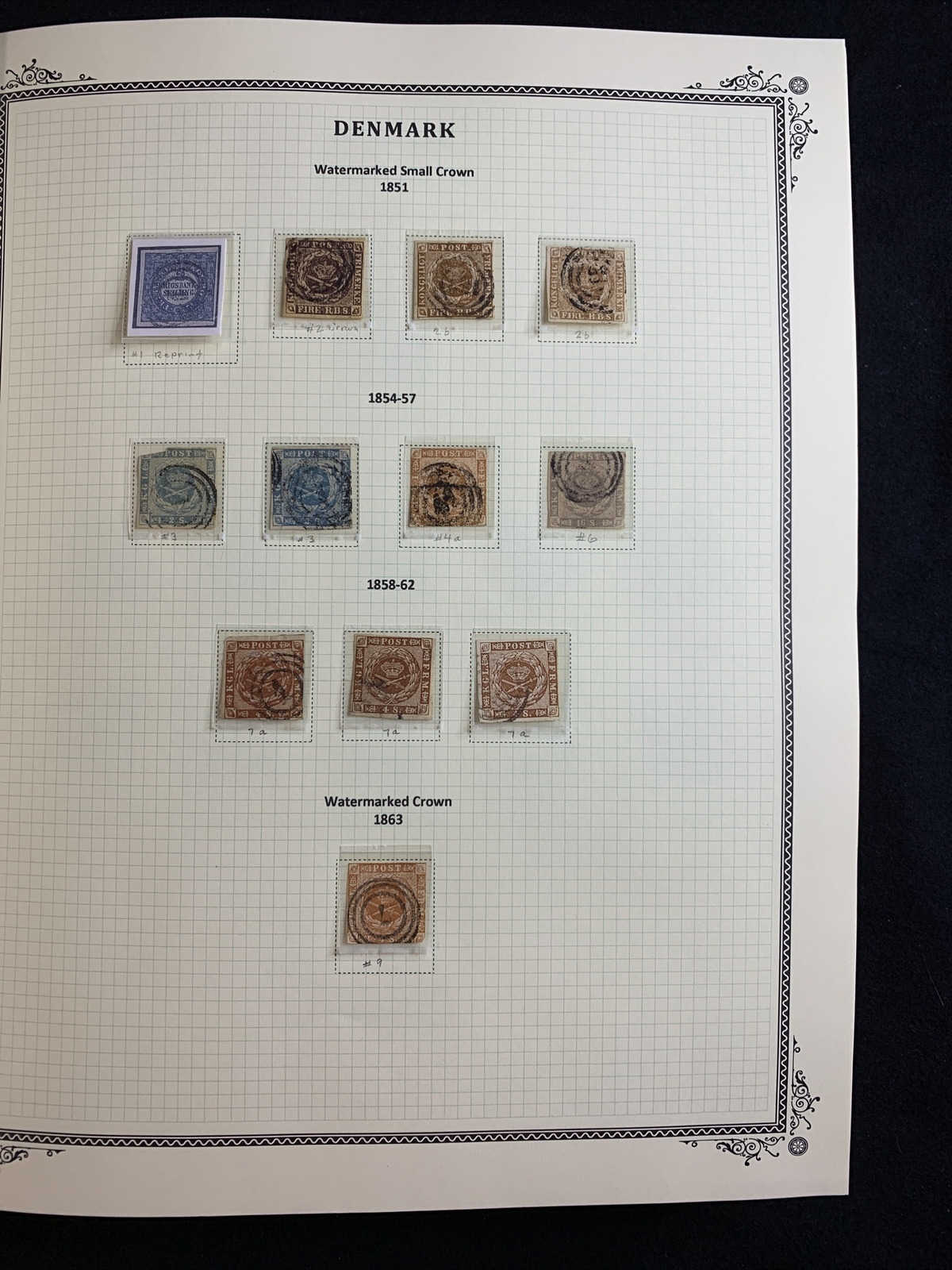Denmark Scott Specialty Album. 1851-2001 Used F-VF 1,700 Stamps (CV $6,500+) - Image 5