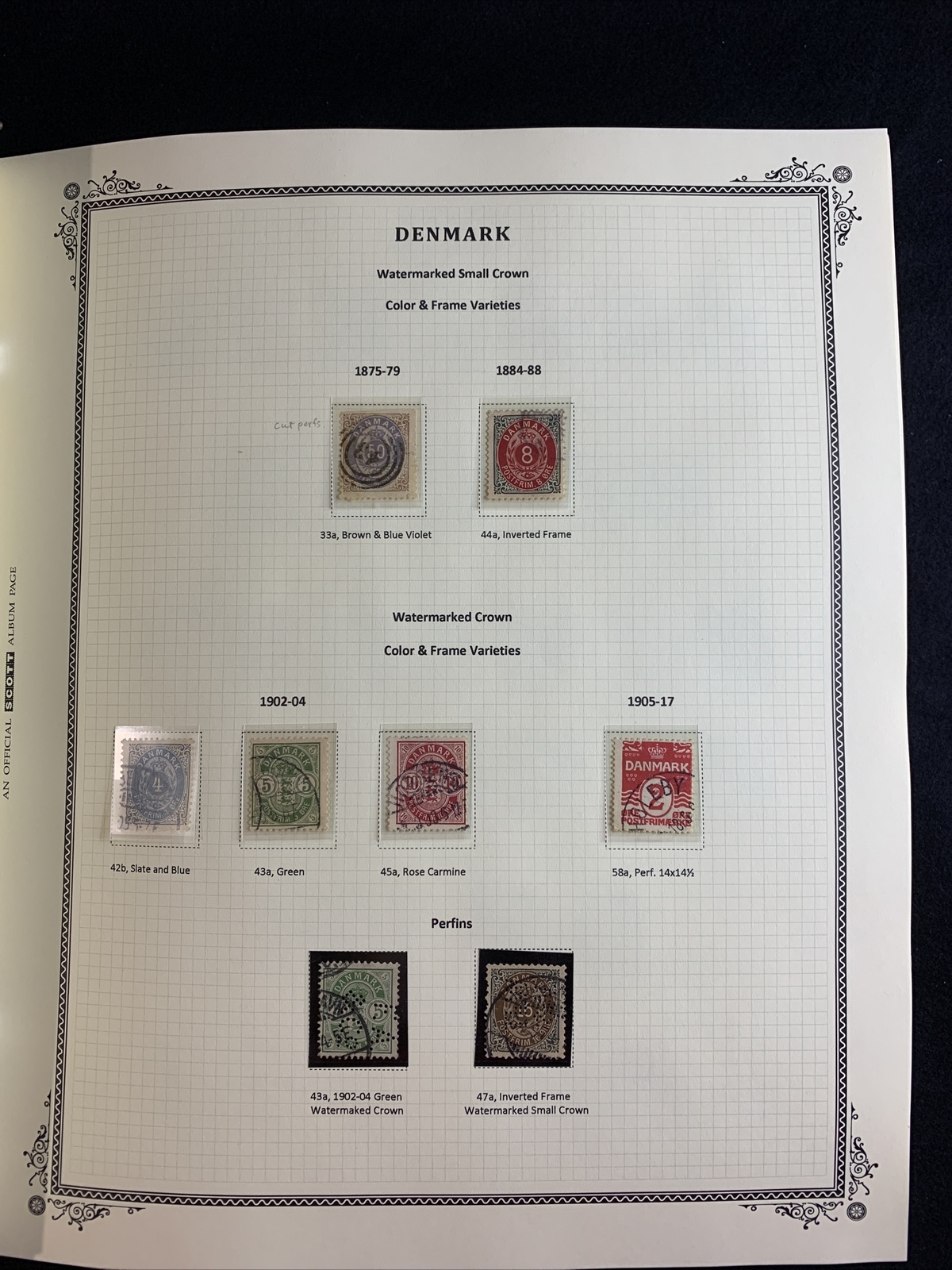 Denmark Scott Specialty Album. 1851-2001 Used F-VF 1,700 Stamps (CV $6,500+) - Image 8