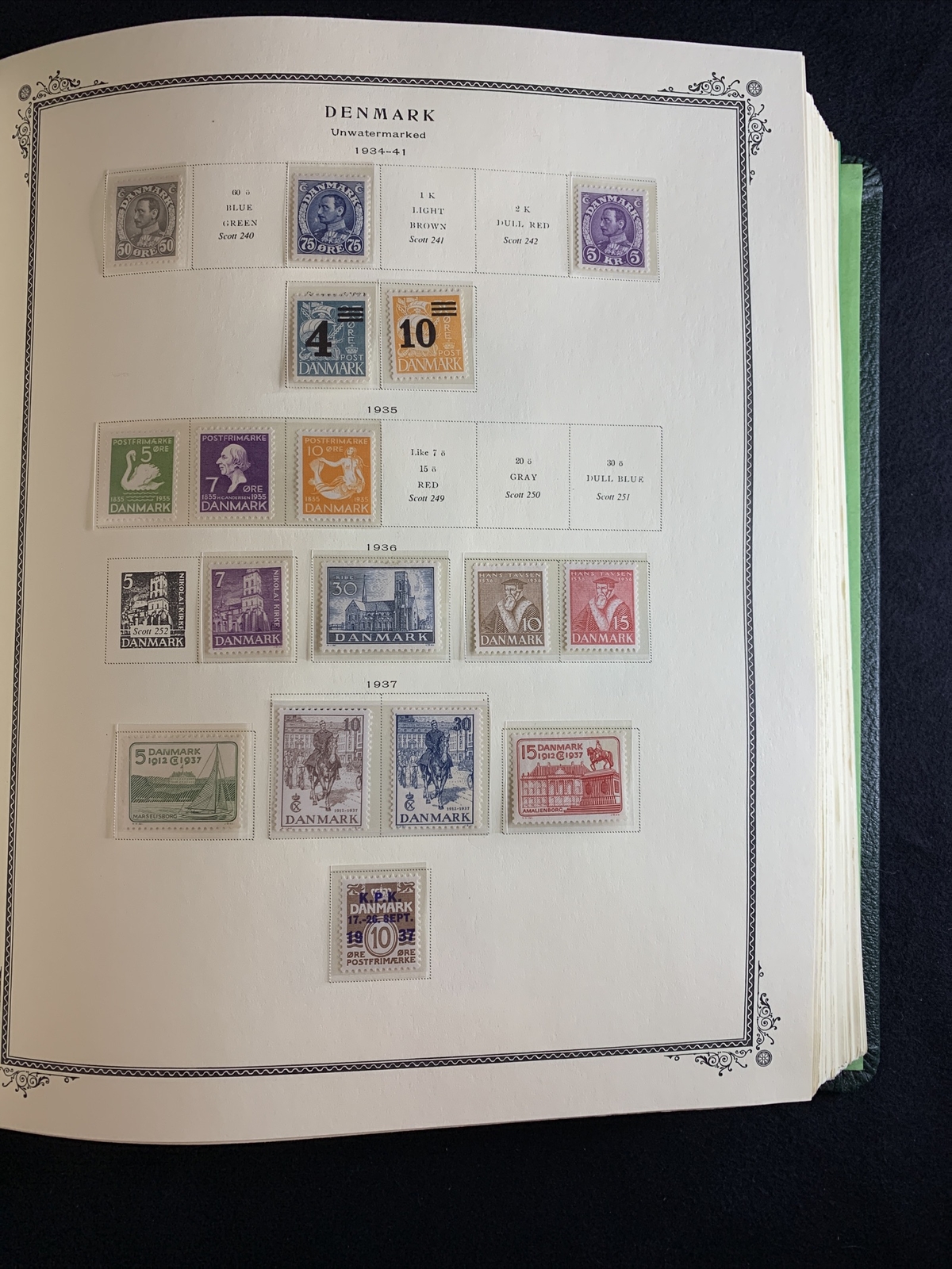 Denmark Scott Specialty Album. 1851-2001 Used F-VF 1,700 Stamps (CV $6,500+) - Image 9